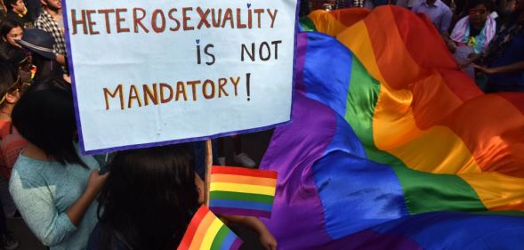 Indian members and supporter of the LGBT community (BIJU BORO/AFP/Getty Images)