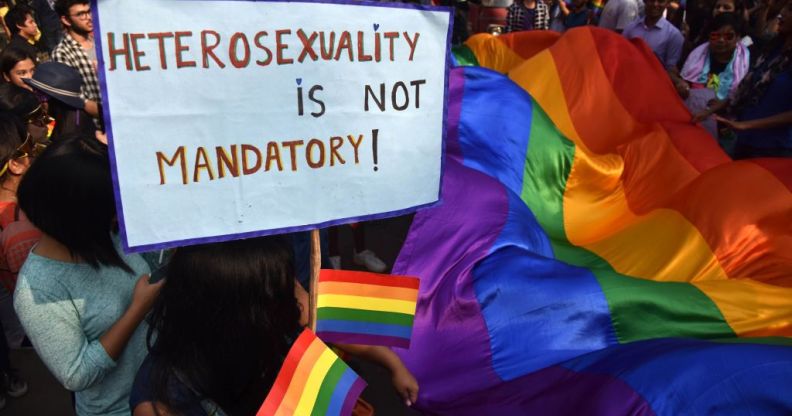 Indian members and supporter of the LGBT community (BIJU BORO/AFP/Getty Images)