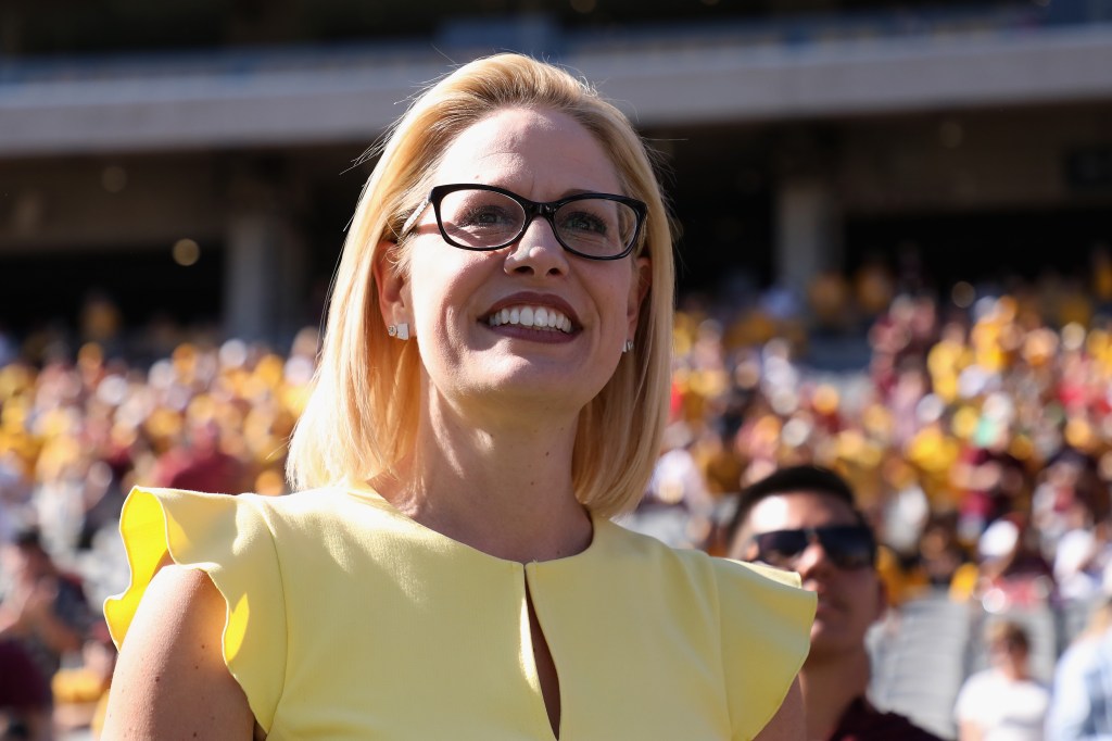 Democratic US Senator Kyrsten Sinema