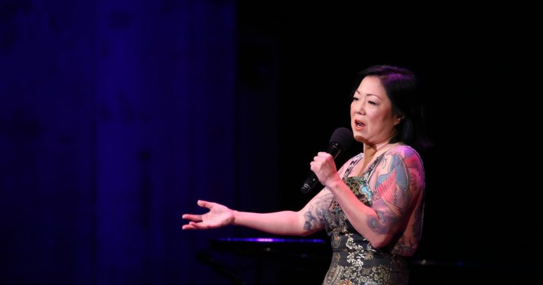 WASHINGTON, DC - JUNE 05: Margaret Cho performs on stage during the National Night Of Laughter And Song event hosted by David Lynch Foundation at the John F. Kennedy Center for the Performing Arts on June 5, 2017 in Washington, DC. (Photo by Tasos Katopodis/Getty Images for David Lynch Foundation)