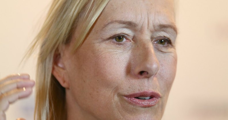 Former tennis star Martina Navratilova