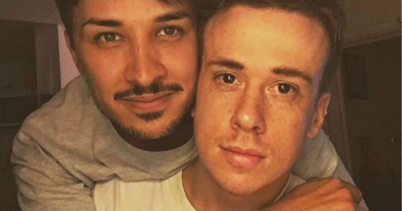 Martyn Hett and boyfriend Russell Hayward