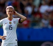 Megan Rapinoe of United States during the 2019 FIFA Women's World Cup France Round Of 16 match between Spain and USA