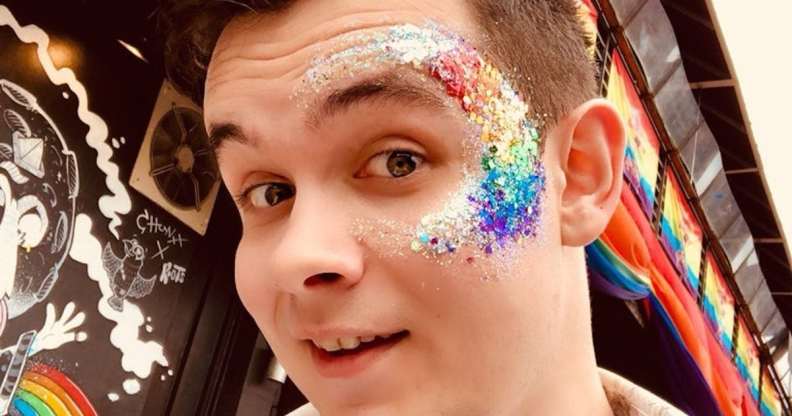 Nick Hurley, gay man who threw glitter at a driver who called him a "faggot".