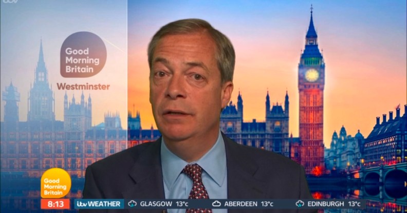 Brexit Party leader Nigel Farage defended Ann Widdecombe's comments