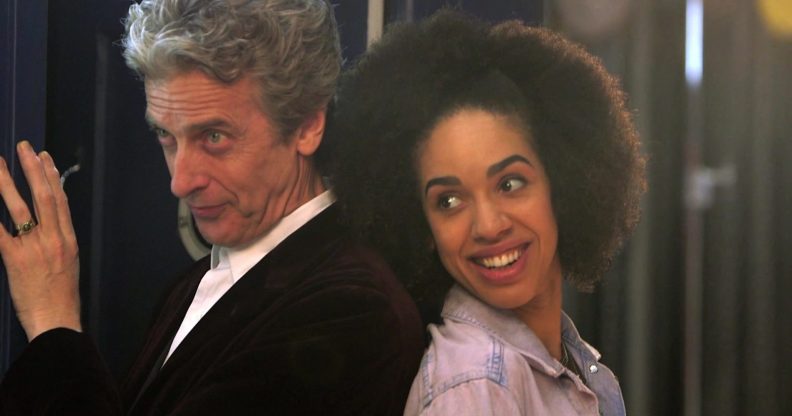 Peter Capaldi and Pearl Mackie in Doctor Who