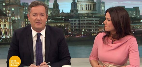 Piers Morgan and Susanna Reid on GMB