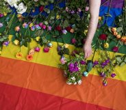 Demonstrators LGBT Russia Britain