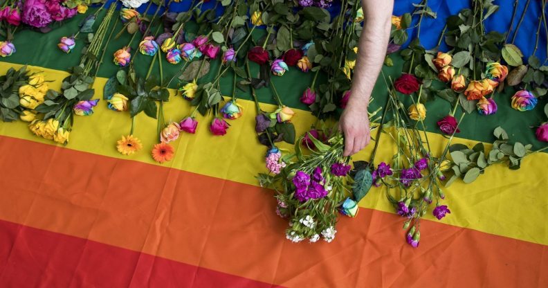 Demonstrators LGBT Russia Britain