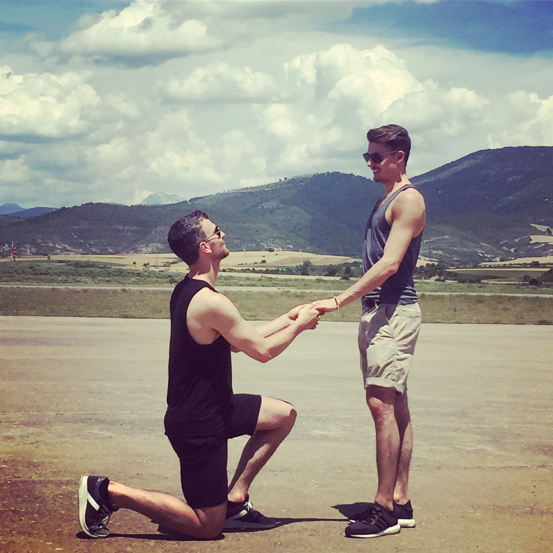 Figure skaters Eric Radford and Luis Fenero get married