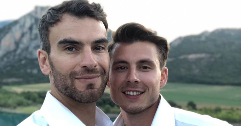 Figure skaters Eric Radford and Luis Fenero get married