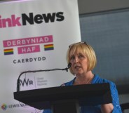 Suzy Davies at the PinkNews summer reception in Cardiff.