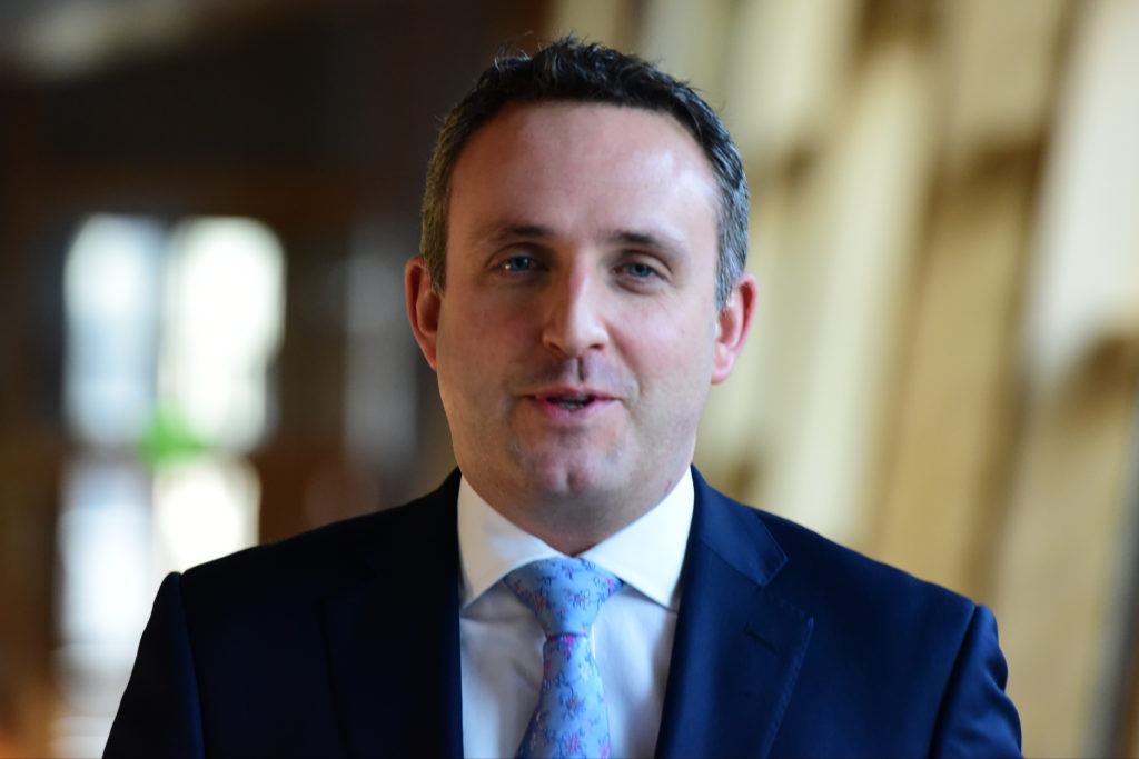 Scottish Liberal Democrat MSP ALex Cole-Hamilton on the way to First Minister's Questions in the Scottish Parliament on January 12, 2017 in Edinburgh, Scotland. 