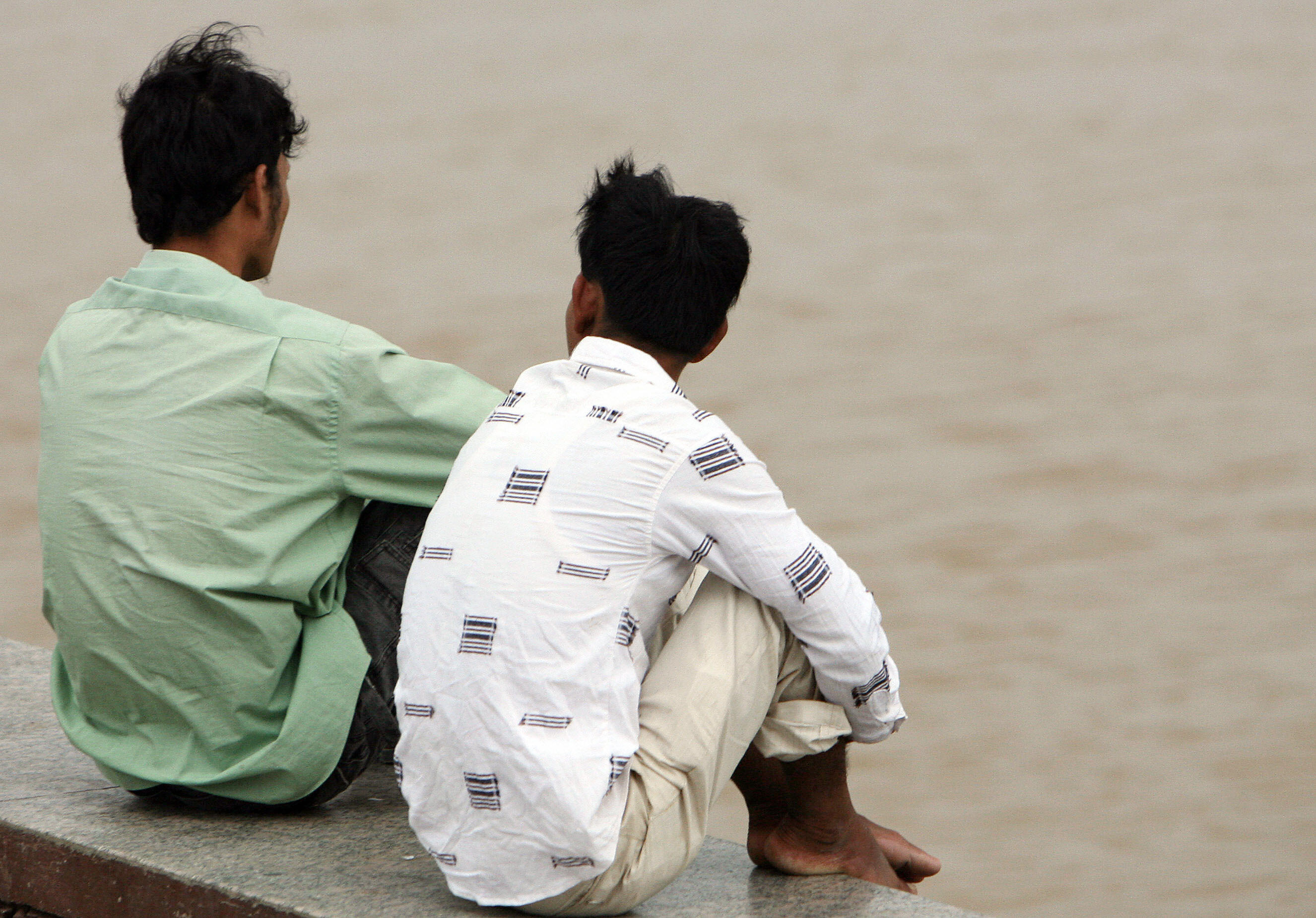 Two young men in Cambodia