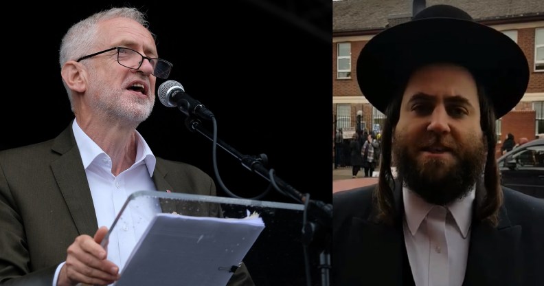 Labour leader Jeremy Corbyn is under fire over the meeting with Shraga Stern