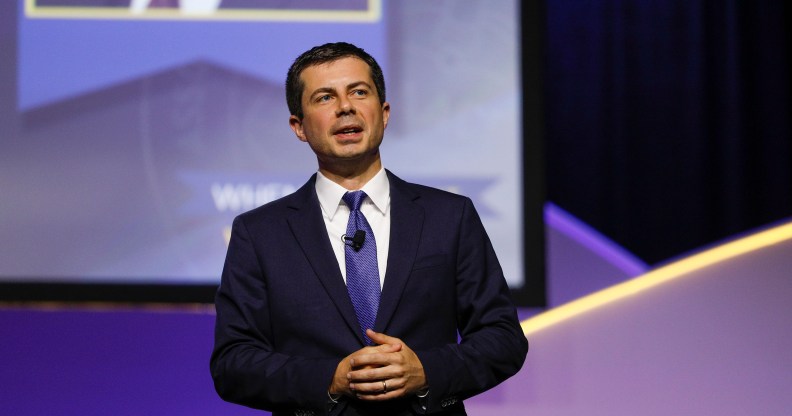 Democratic presidential candidate and South Bend, Indiana mayor Pete Buttigieg