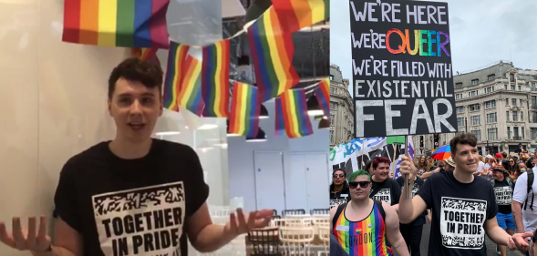 Dan Howell went to Pride in London for the first time