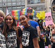 Little Mix stars Jade Thirlwall and Leigh-Anne Pinnock at Pride in London