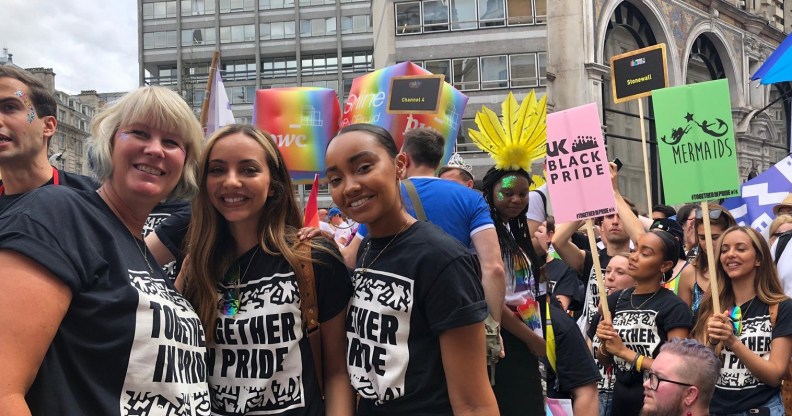 Little Mix stars Jade Thirlwall and Leigh-Anne Pinnock at Pride in London