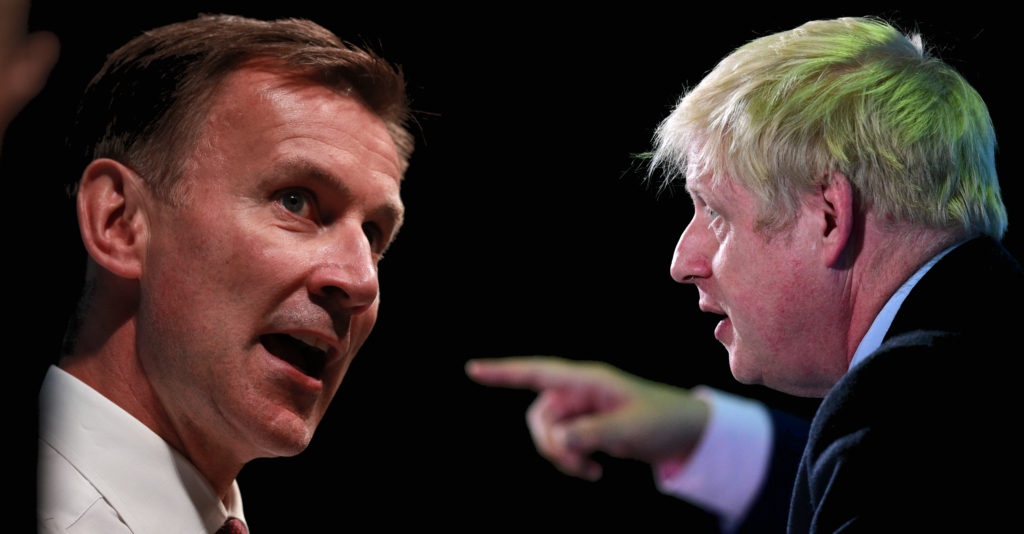 Boris Johnson and Jeremy Hunt