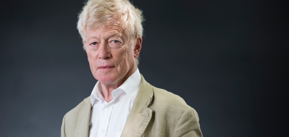 Roger Scruton attends the Edinburgh International Book Festival on August 15, 2016 in Edinburgh, Scotland.