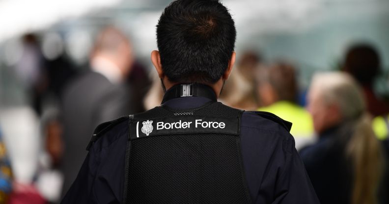 A UK Border Force official