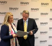 Mark Latham and Kirralie Smith of Binary Australia have launched the campaign targeting transgender kids