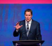 Andrew Scheer, newly elected leader of the Conservative Party of Canada, speaks at the party's convention in Toronto, Ontario, May 27, 2017