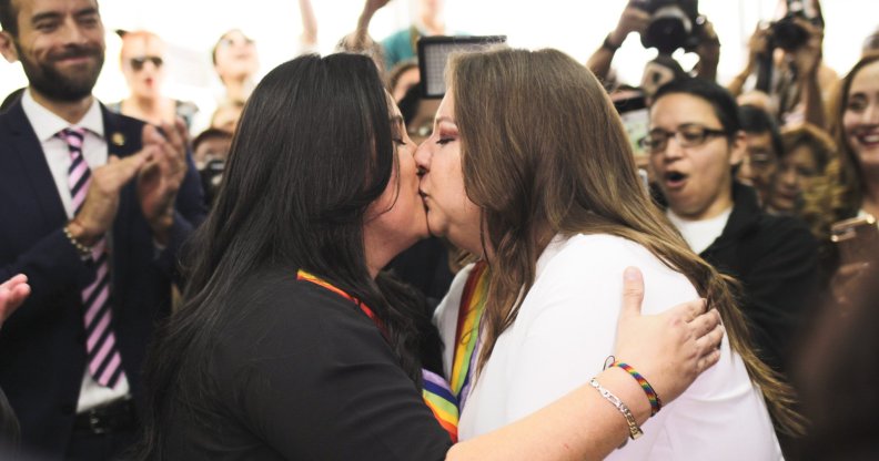 Ecuador same-sex couple activists get married