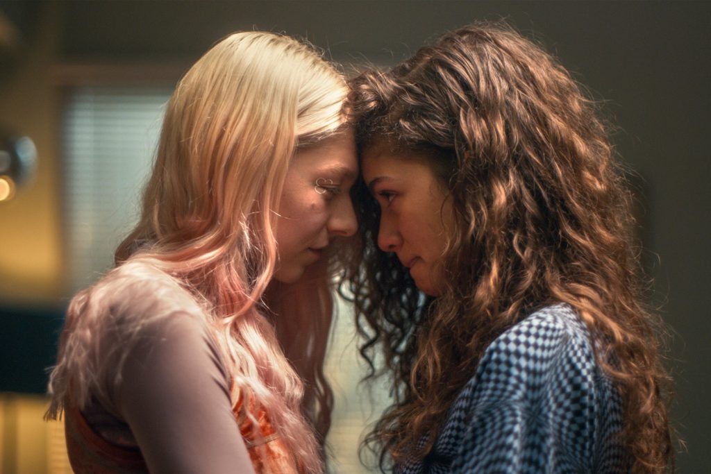 Euphoria's queer couple kiss