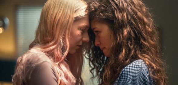 Euphoria's queer couple kiss