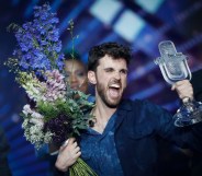 Duncan Laurence, representing The Netherlands, wins the Grand Final of the 64th annual Eurovision Song Contest held at Tel Aviv Fairgrounds on May 18, 2019 in Tel Aviv, Israel.