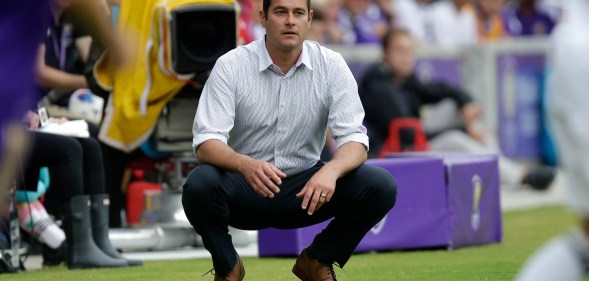 Mike Petke of Real Salt Lake during the match between Orlando City v Real Salt Lake on May 6, 2018