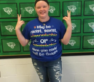 A student was told their t-shirt violated the school's dress code. (WTHR11)