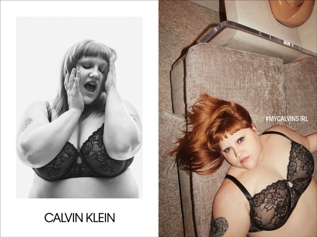 Beth Ditto in a lace bra