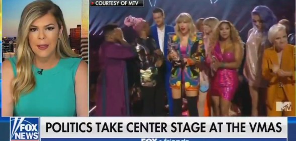 A commentator on Fox & Friends hit out at Taylor Swift