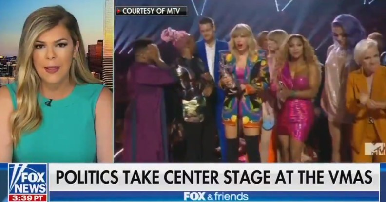 A commentator on Fox & Friends hit out at Taylor Swift