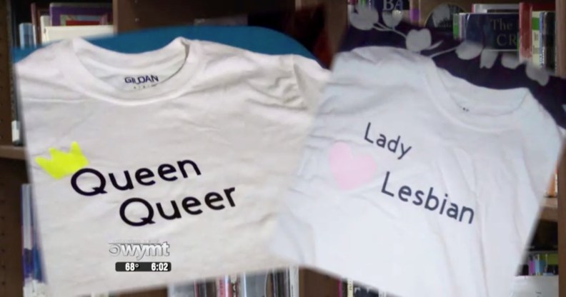 The students were told their pro-LGBT+ t-shirts were in violation of the school's dress code