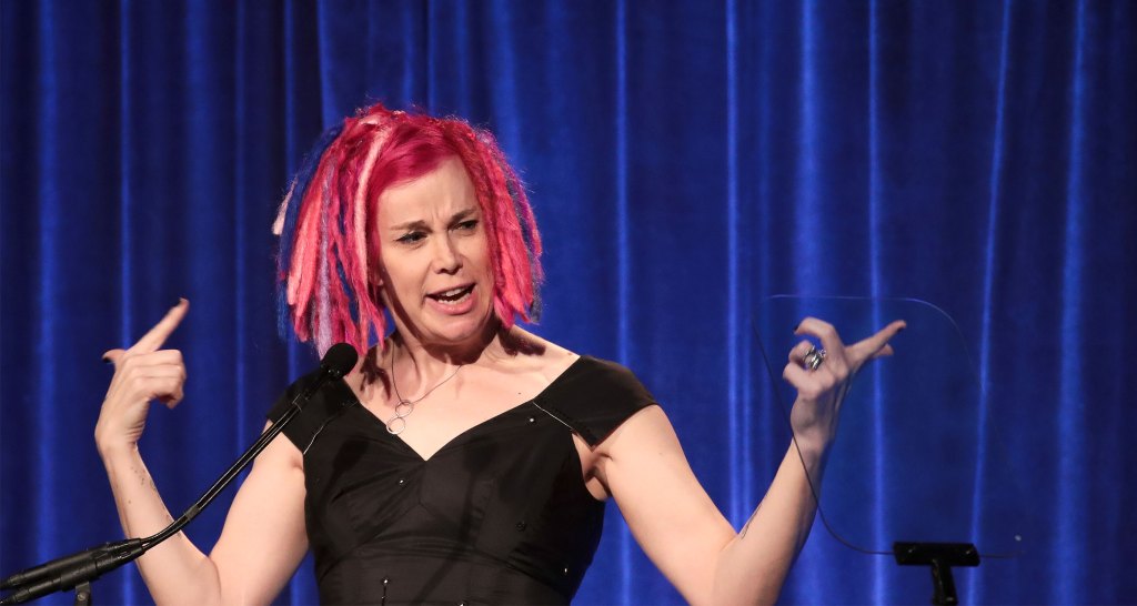 Lana Wachowski pointing