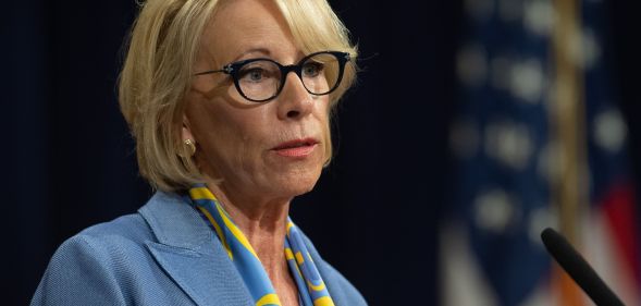 US Secretary of Education Betsy DeVos s set to pay a visit to a school that bans gay teachers