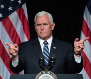 US Vice President Mike Pence has claimed he was bitten by a horse. (SAUL LOEB/AFP/Getty Images)