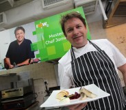 Chef James Martin teaches a cooking class