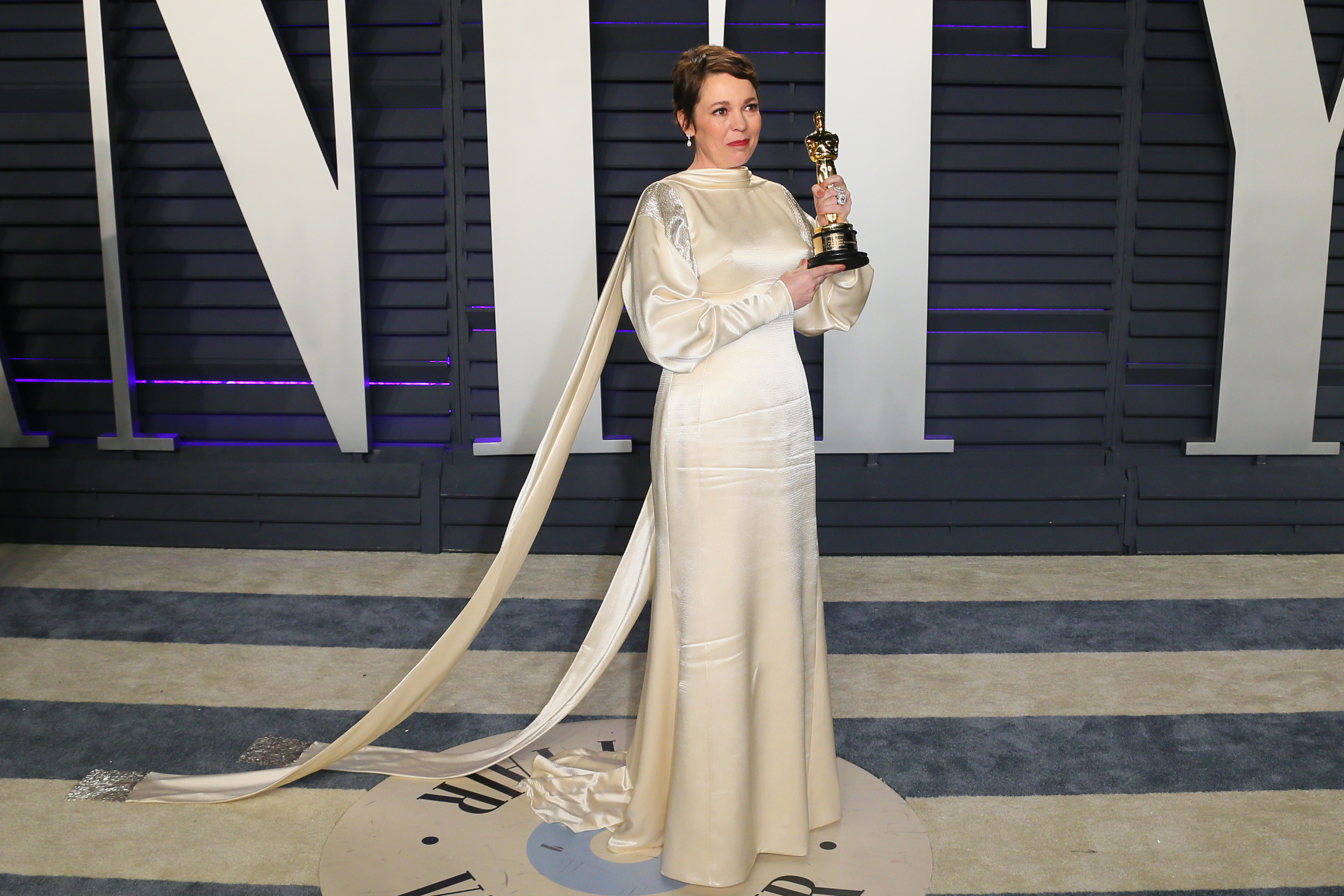 Olivia Colman at Vanity Fair Oscars party 2019