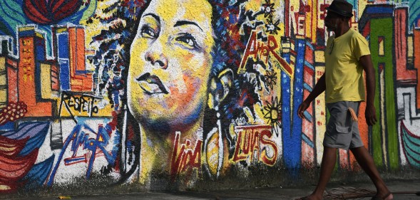 Brazil Marielle Franco graffiti