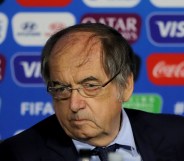 French Football Association President Noël Le Graët speaks during the FIFA Closing Press Conference at Stade de Lyon on July 05, 2019 in Lyon, France.