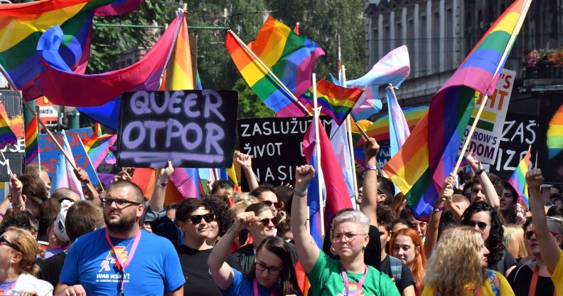 Bosnia pride march