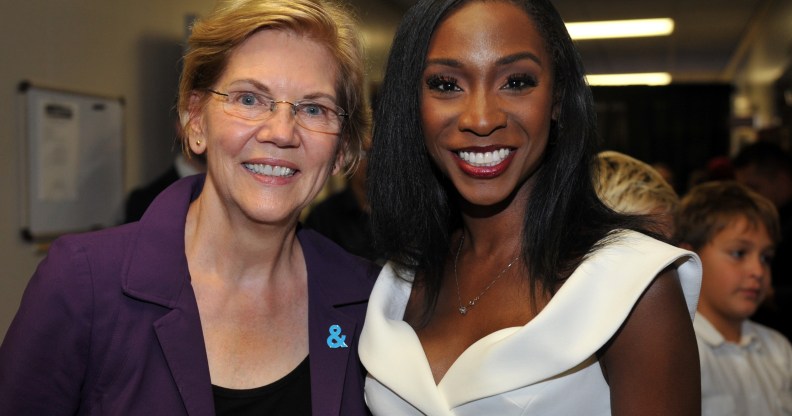 Angelica Ross and Elizabeth Warren