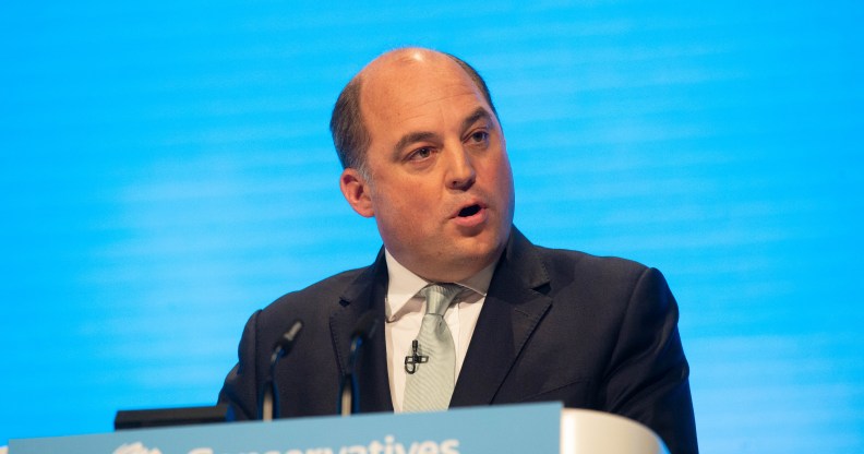 Ben Wallace, Defence Secretary, at the Conservative Party Conference.