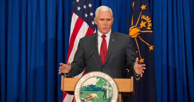 Governor Mike Pence of Indiana faced national scrutiny for his anti-LGBT stances