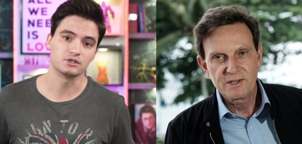 YouTuber Felipe Neto and Rio de Janeiro mayor Marcelo Crivella